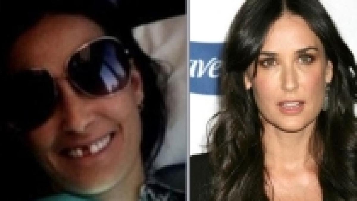 demi moore fara un dinte pe twitter actrita a postat poze de la stomatolog foto