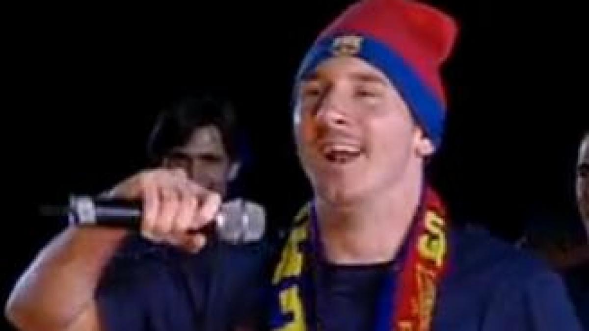 campionii europeni au liber la bautura messi stie video