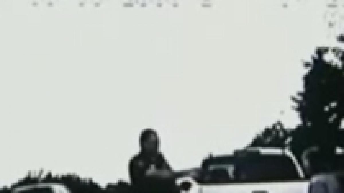 bunicuta batuta cu bastonul dupa ce a insultat un politist video