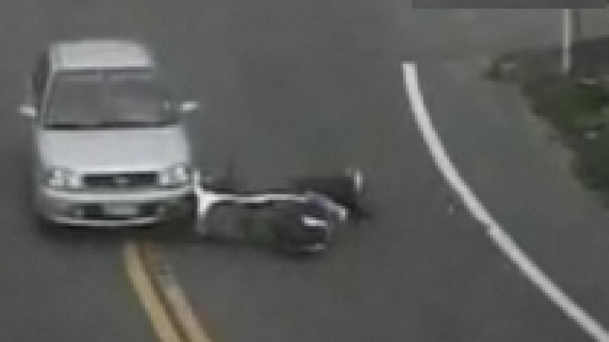 accident grav de circulatie surprins de camerele de supraveghere video