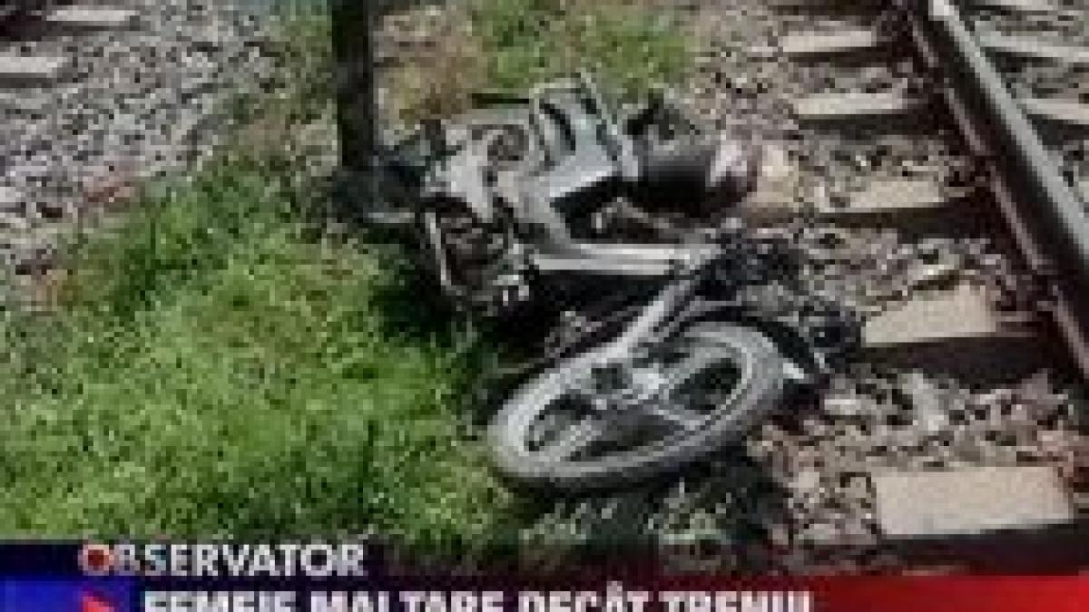 accident bizar la galati o femeie a scapat cu viata dupa ce a calcat o trenul video