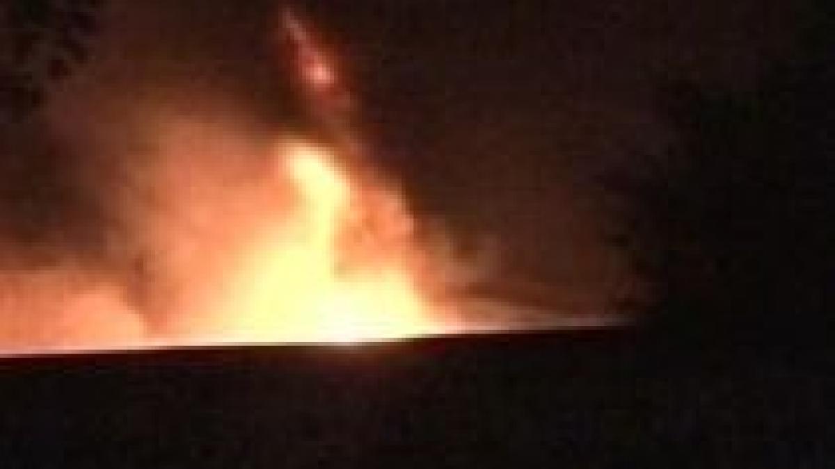 incendiu puternic la o statiune piscicola din judetul dambovita video