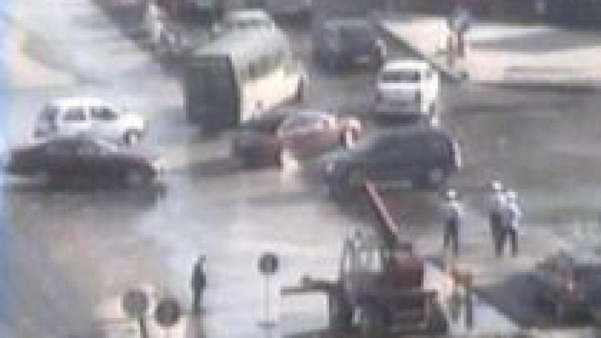 ce ne mai aduce pasajul baneasa inundatii si trafic de cosmar miercuri in zona lucrarilor video