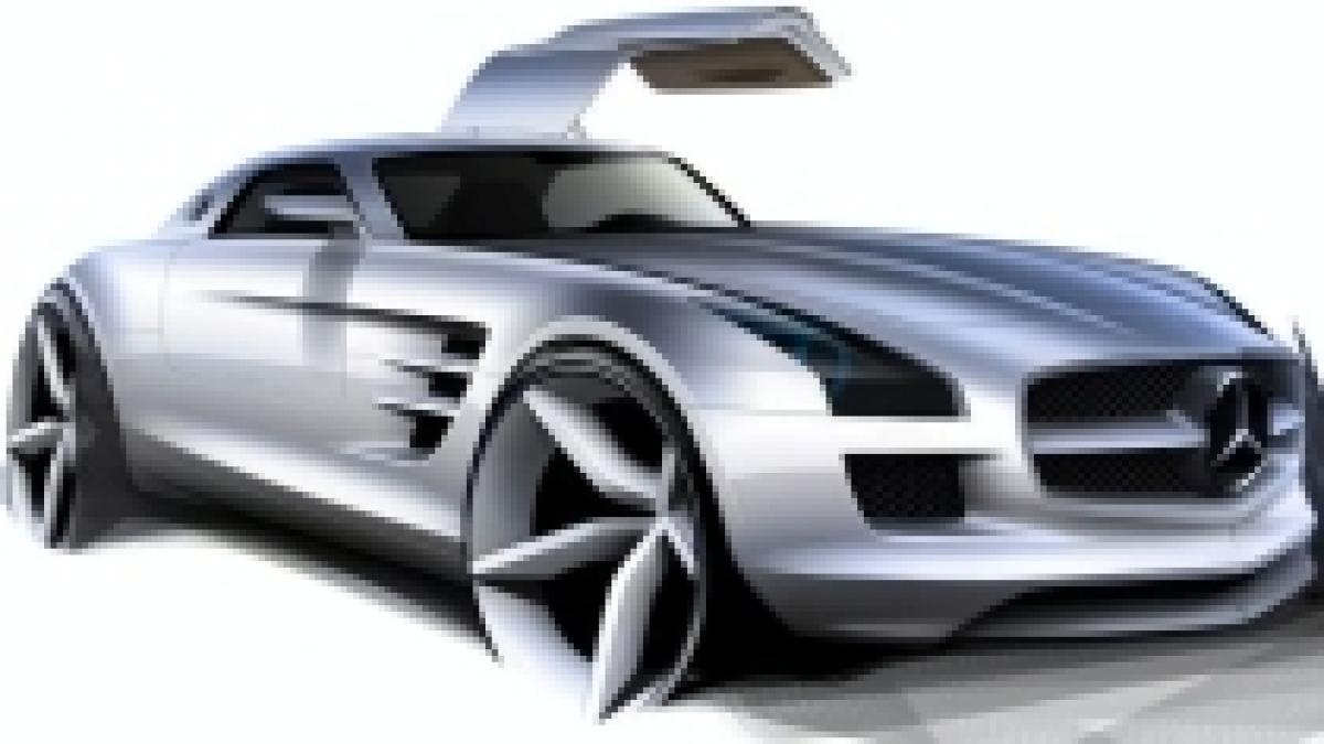 mercedes anunta oficial edrive varianta electrica a supermasinii sls amg gullwing foto