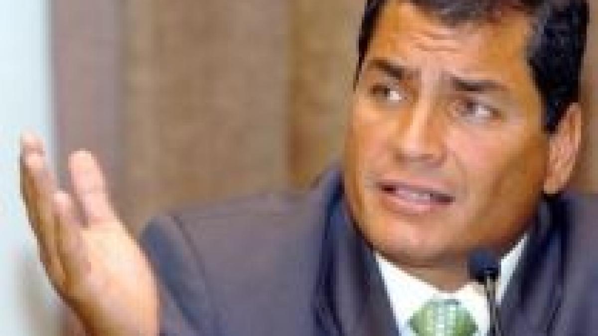 o inregistrare video ar putea demonstra legaturi intre presedintele ecuadorian si farc