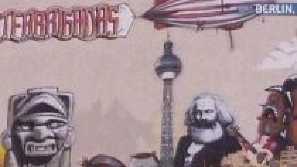 un graffiti urias a fost prezentat publicului din berlin