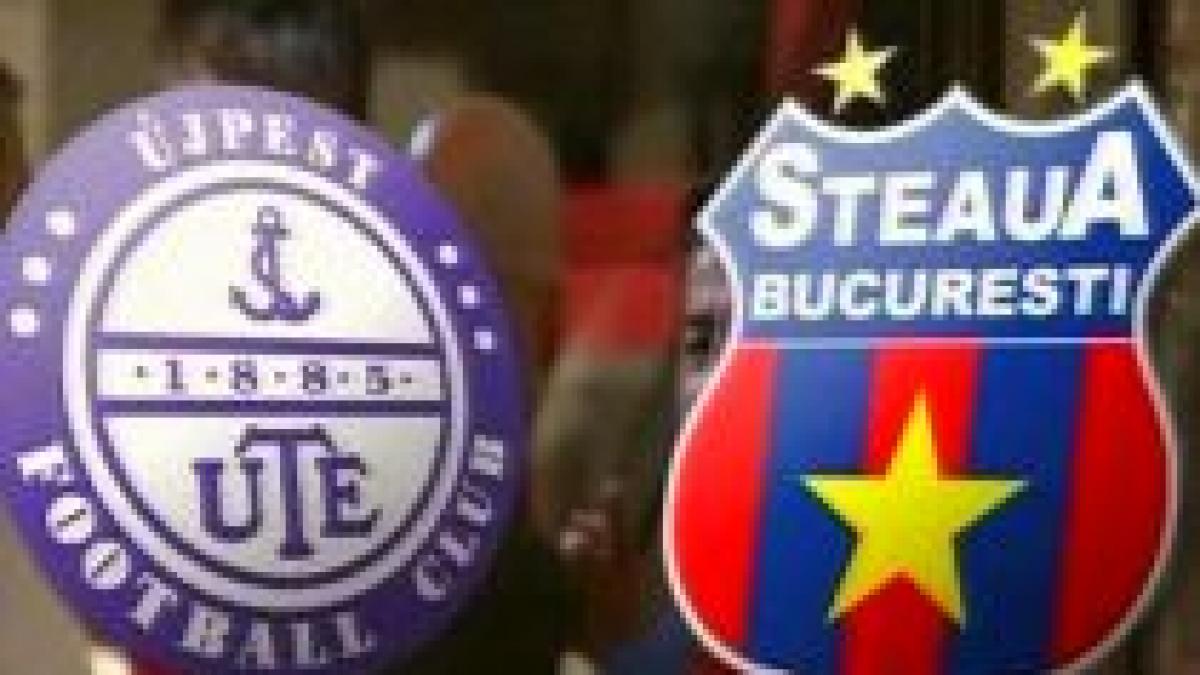 steaua dovedeste ujpest la budapesta cu 2 1 in europa league galeria stelei evacuata video