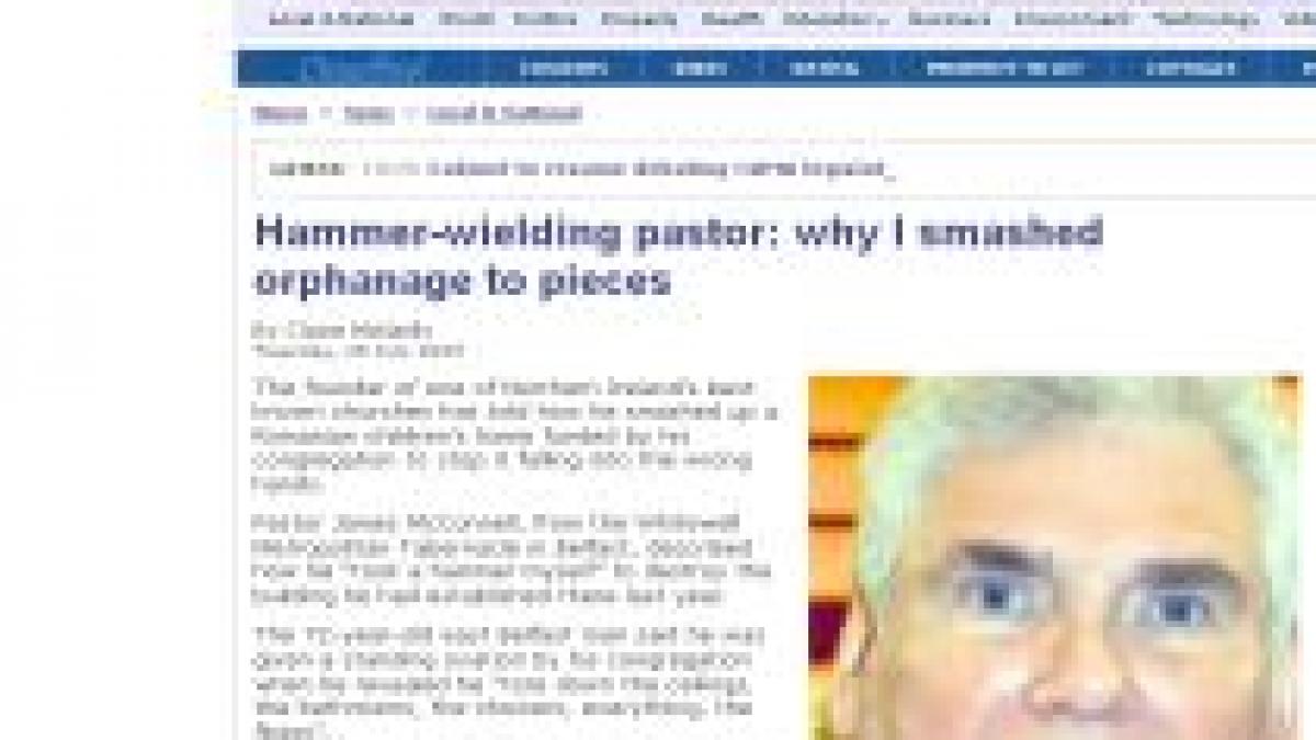 un pastor britanic acuza guvernul roman de legaturi cu o retea de pedofilie