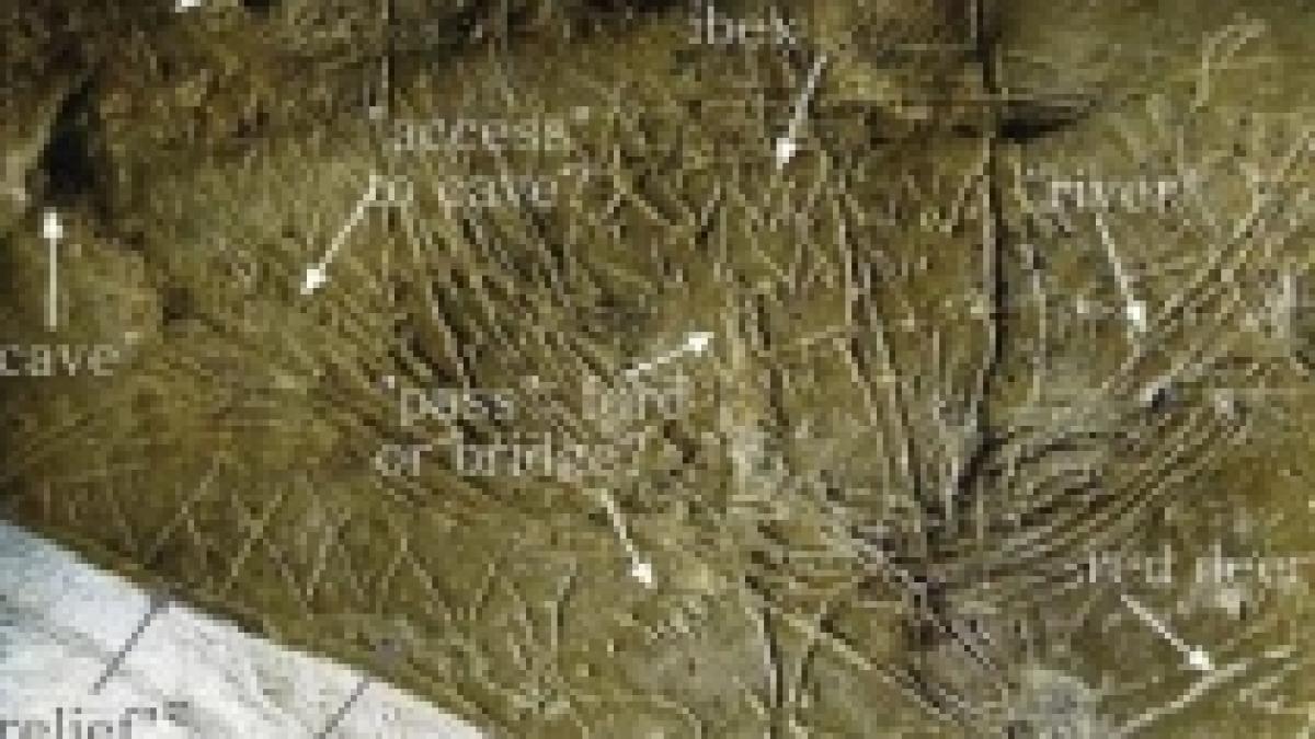 cea mai veche harta din lume descoperita intr o pestera din spania