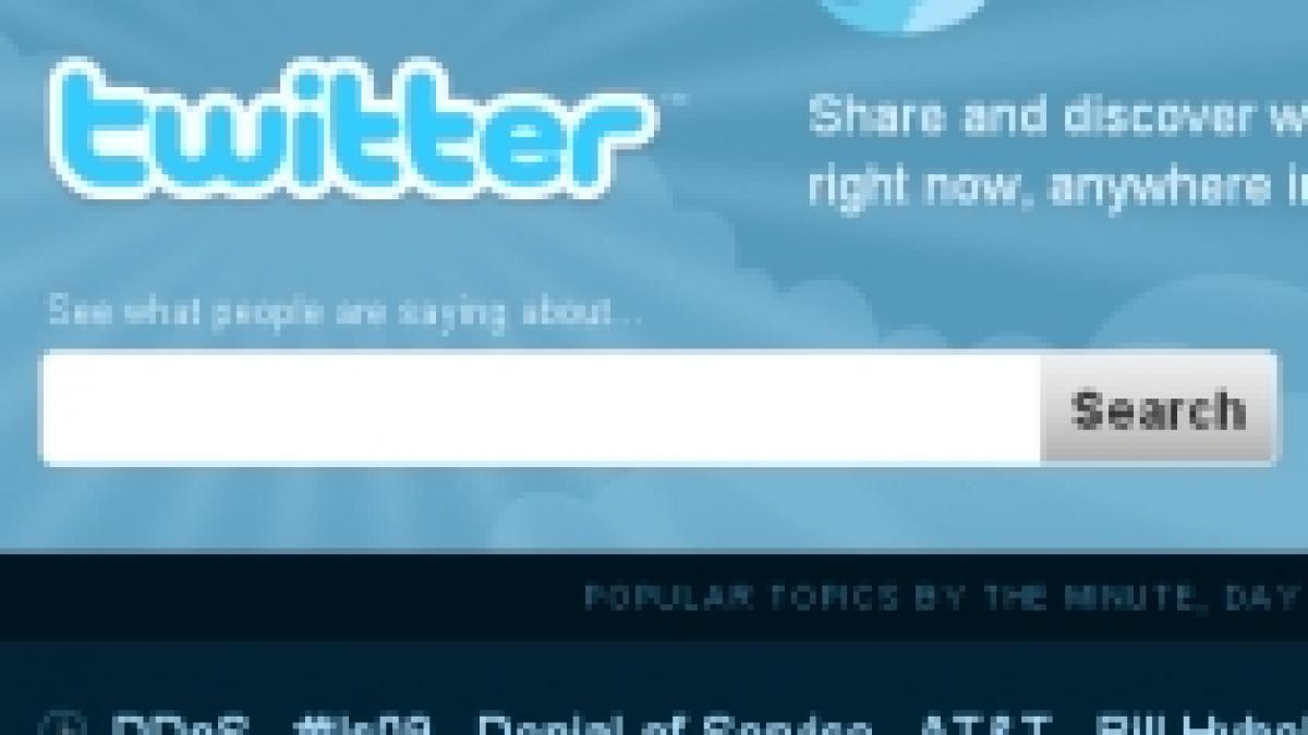 Site-ul Twitter a fost blocat joi în urma unui atac informatic de tip "denial-of-service"