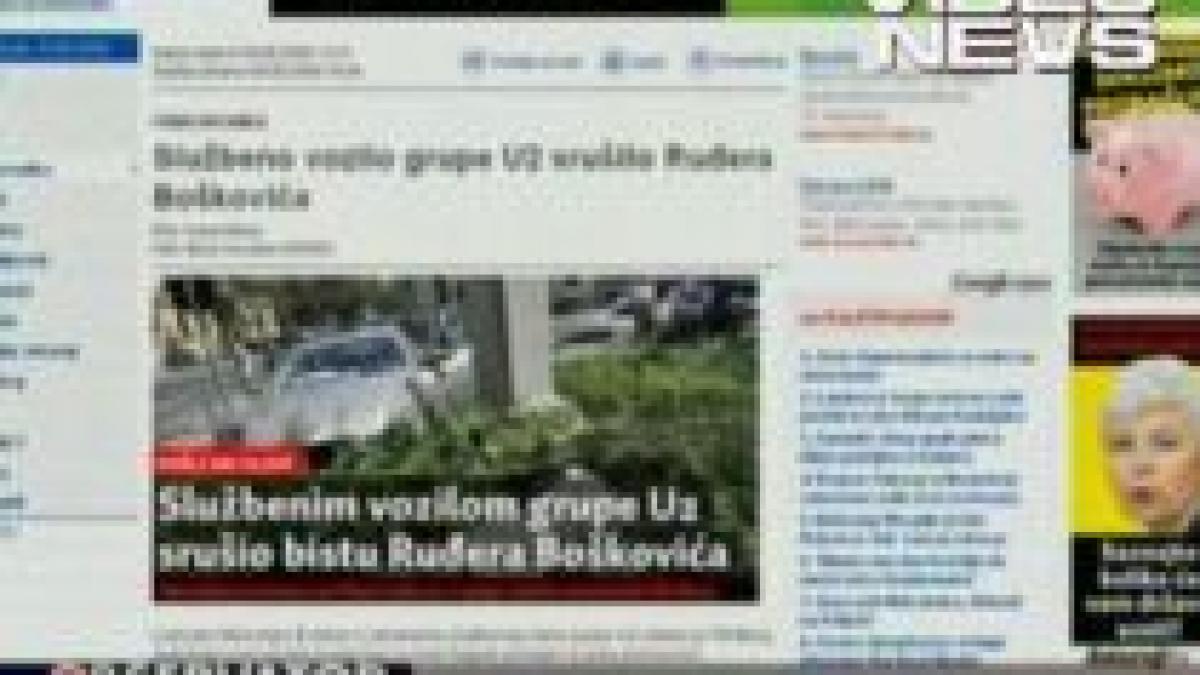 zagreb autoturismul unor romani s a tamponat cu masina celor de la u2