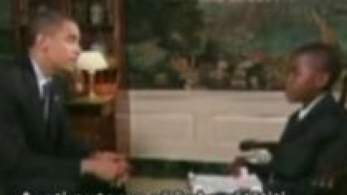 barack obama intervievat de un copil de 11 ani video