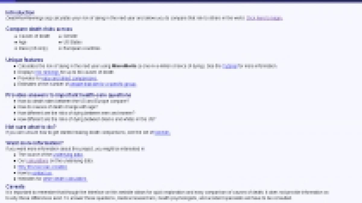 site ul pe care iti poti calcula data mortii lansat de cercetatorii americani