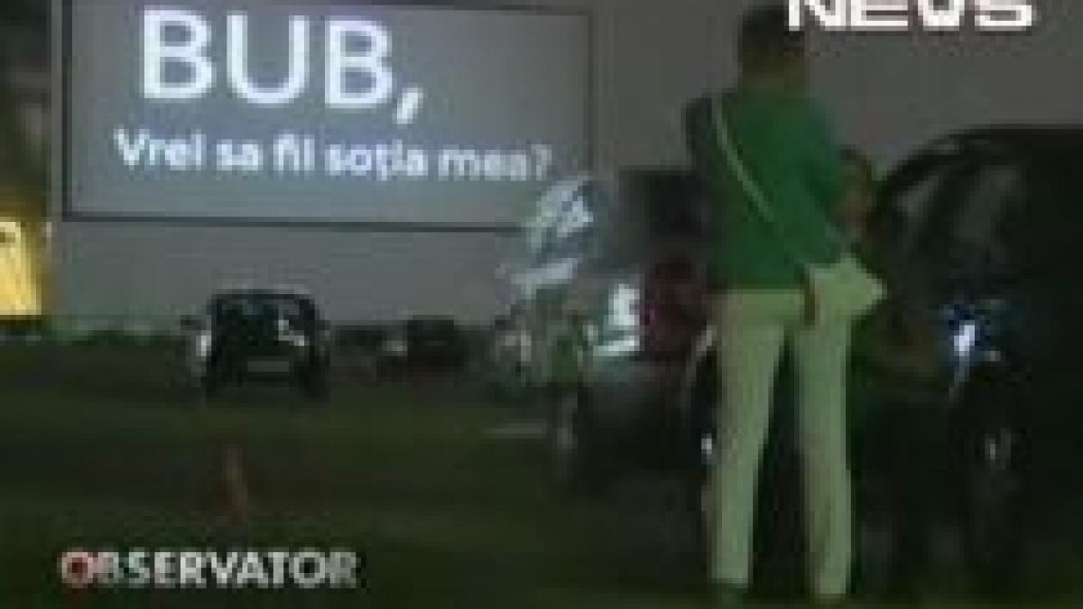 cerere in casatorie la cinematograf un cuplu din bucuresti s a logodit in timpul filmului