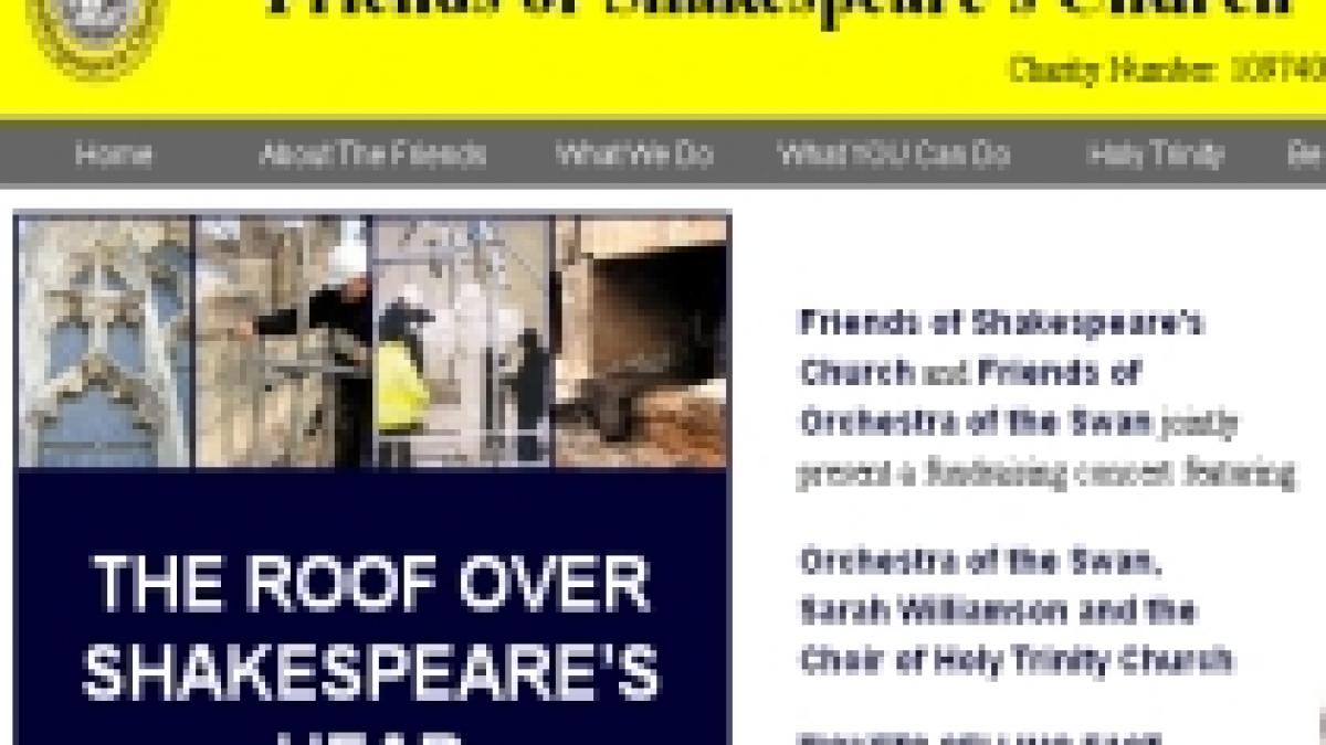 Biserica ce adăposteşte mormântul lui Shakespeare riscă să se prăbuşească
