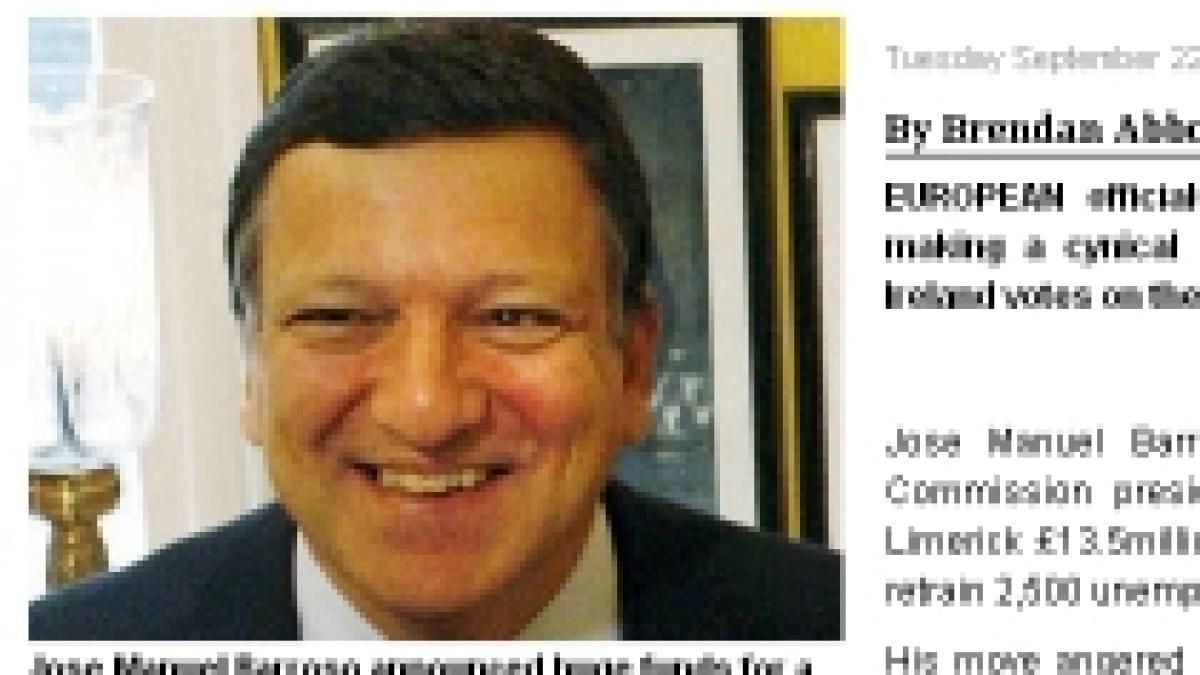 oficialii ue acuzati ca mituiesc irlandezii pentru a vota in favoarea tratatului de la lisabona