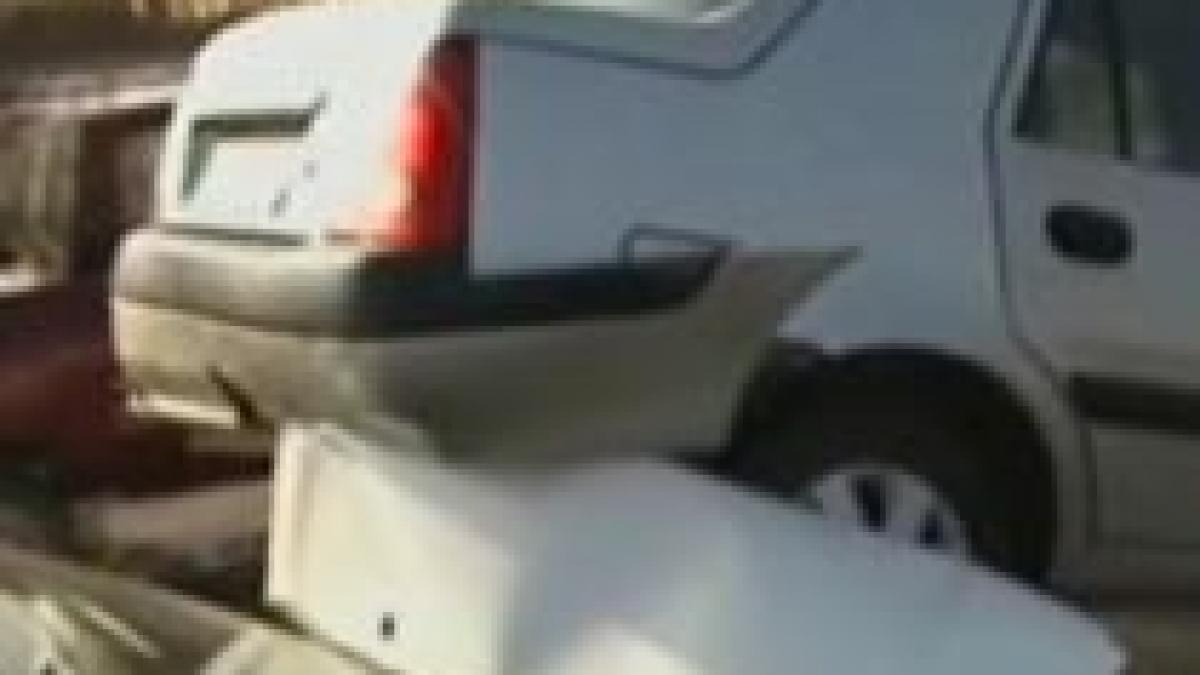 carambol ca in filme pe o sosea din maramures video