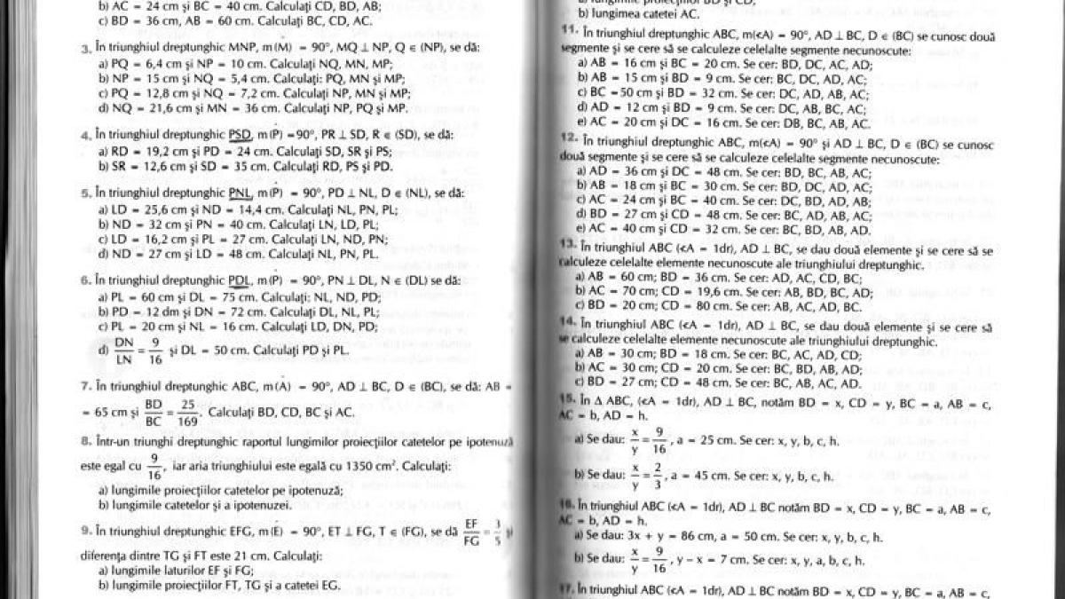 partidele politice in unghi drept psd pnl si pdl triunghiuri intr o culegere de matematica foto
