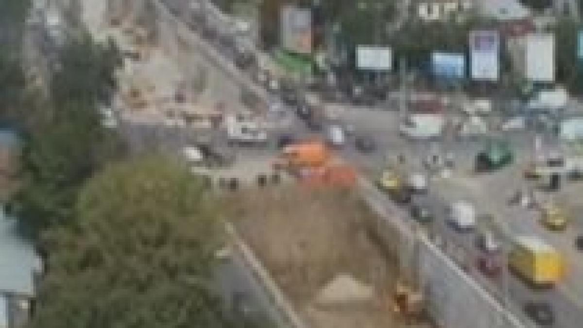 traficul rutier in zona pasajului baneasa restrictionat intre 10 octombrie si 10 noiembrie video