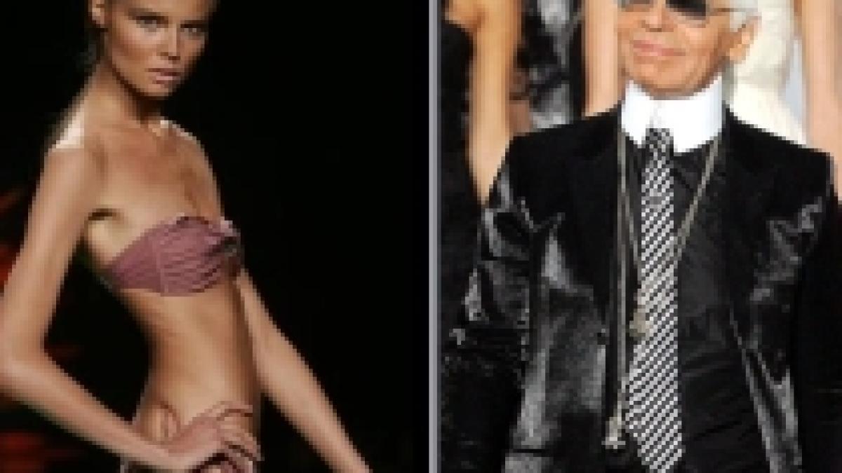 creatorul de moda karl lagerfeld femeile cu forme nu au ce cauta pe podium
