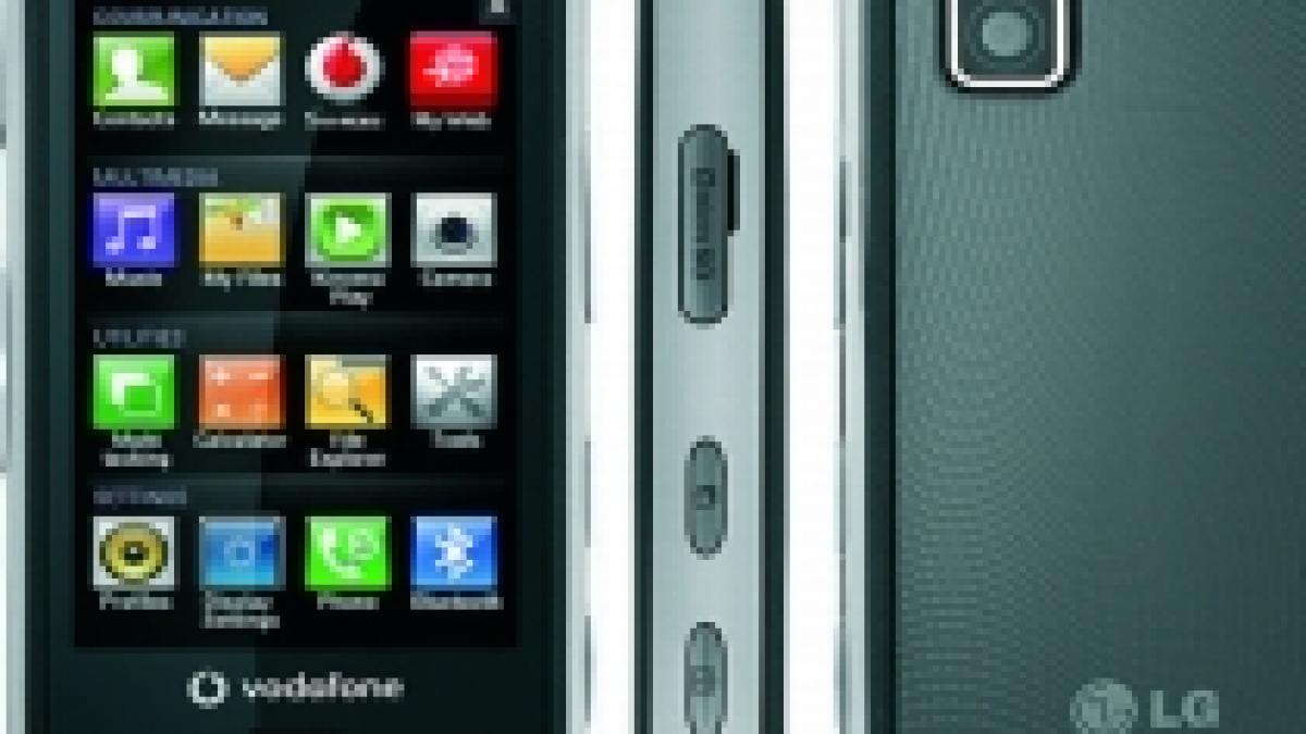 lg gm750 primul smartphone lg cu sistem de operare windows mobile 6 5 disponibil la vodafone foto