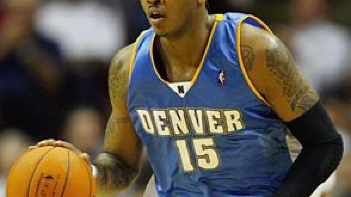 melo inscrie 41 de puncte si conduce nuggets spre a doua victorie in noul sezon nba video