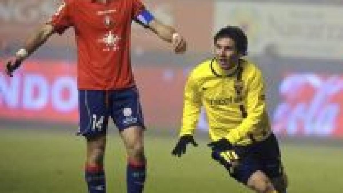 barcelona face cadou un rezultat de egalitate osasunei 1 1 si real madrid se apropie de locul i