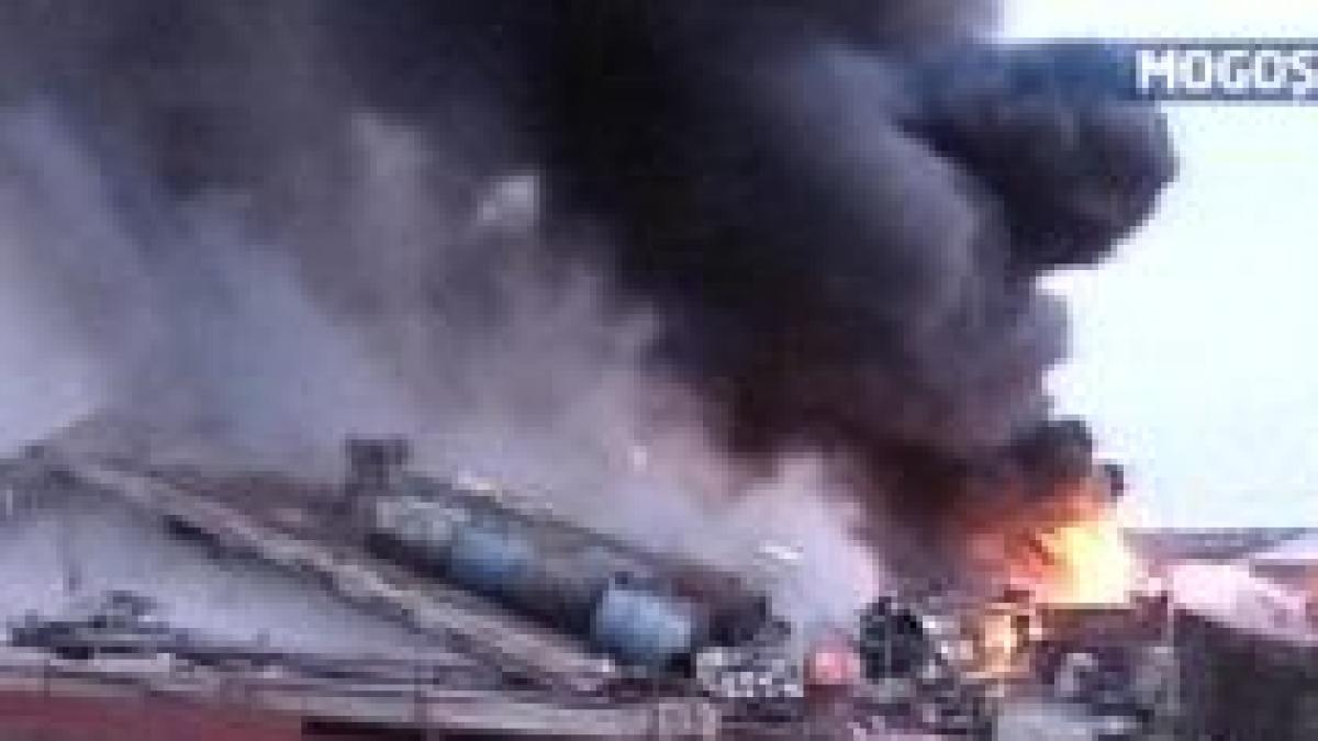 incendiu la o fabrica de incaltaminte din mogosoaia video