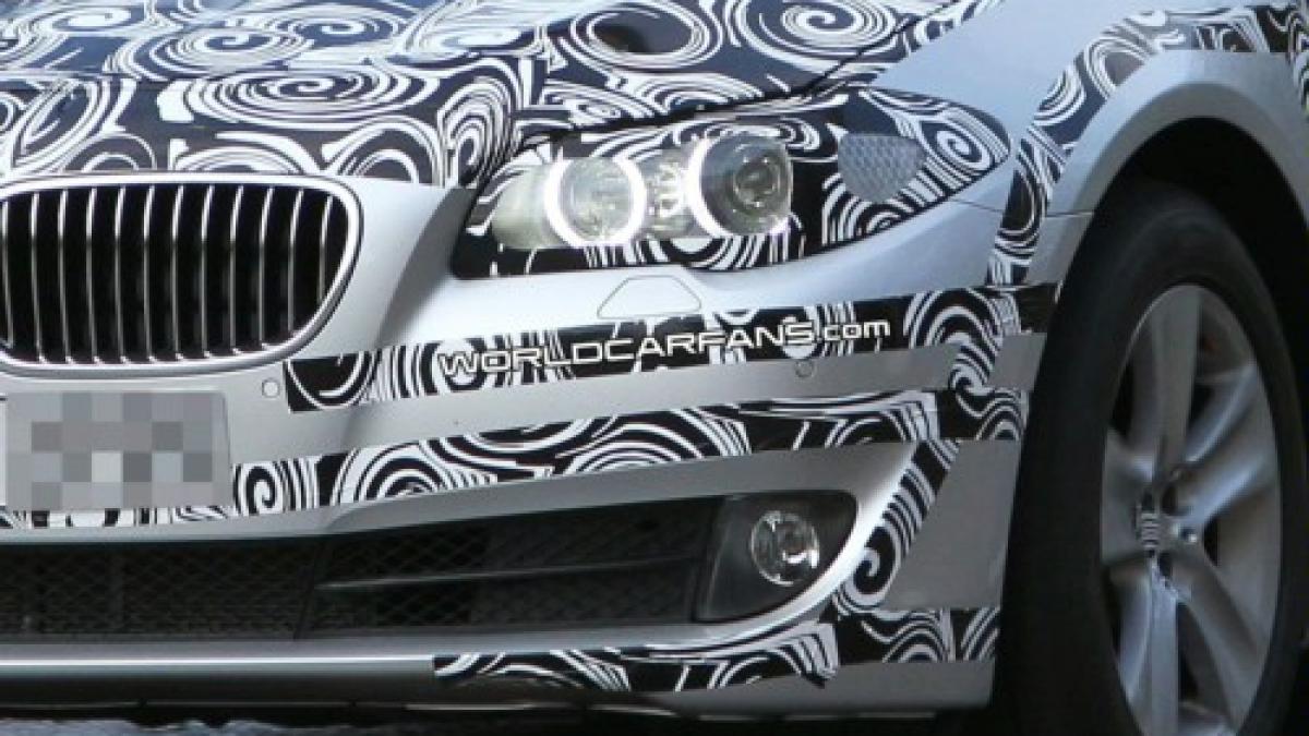 bmw seria 5 f10 2011 surprins in fotografii spion