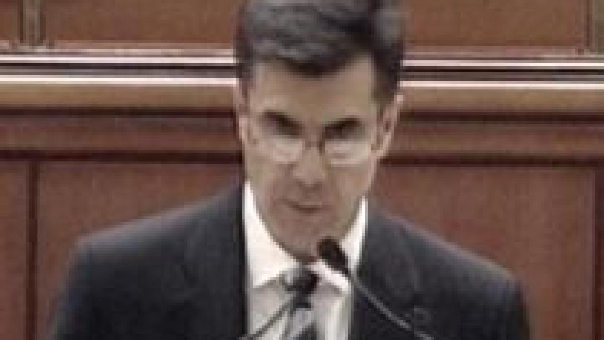 croitoru in parlament stoparea declinului economic si acordurile de imprumut puse in pericol de