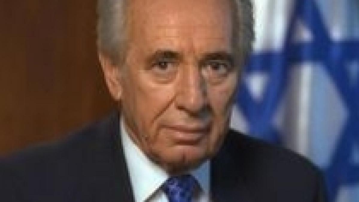 peres cere liderului palestinian sa nu demisioneze