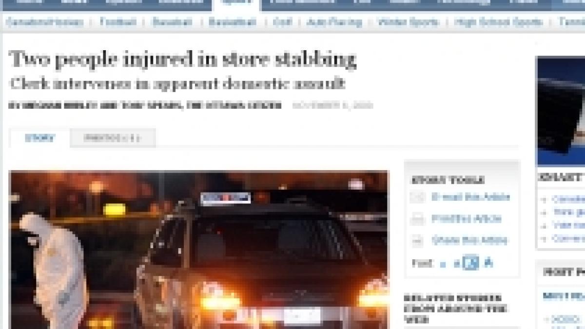 un roman erou in canada a fost injunghiat in timp ce salva viata unei femei video