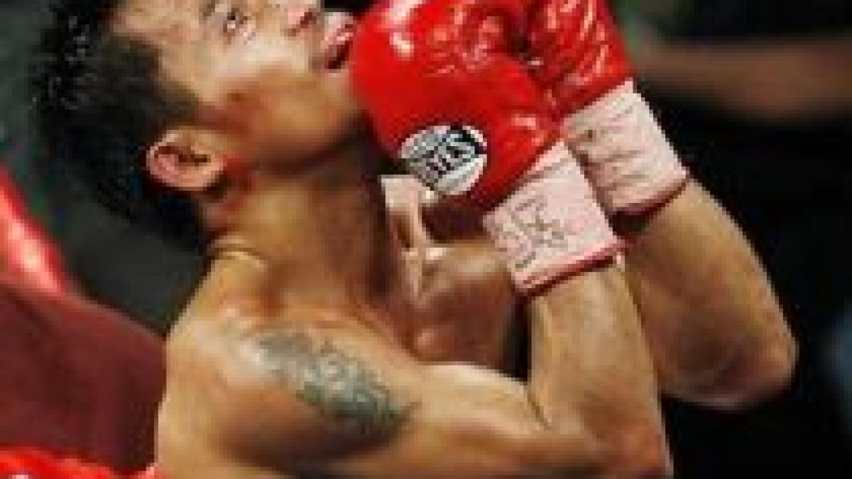 box pacquiao il face praf pe cotto si castiga a saptea centura mondiala din cariera video