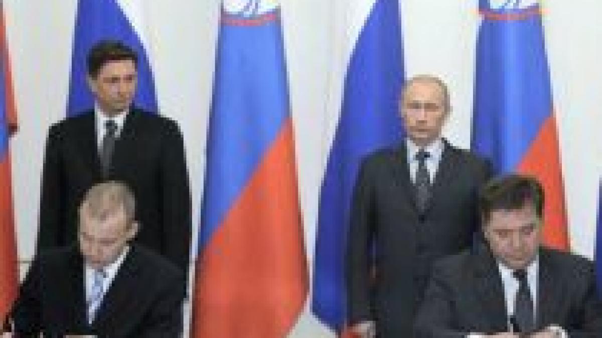 rusia a semnat un acord cu slovenia in vederea construirii conductei south stream