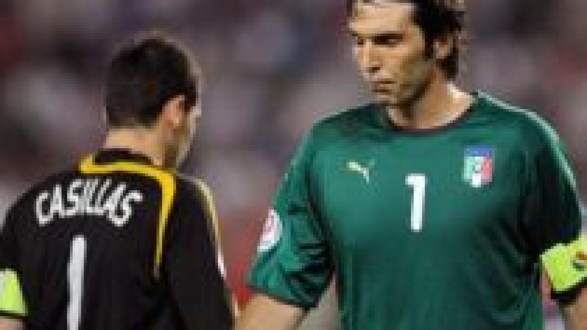 casillas si buffon au ajuns la 100 de selectii in nationalele spaniei respectiv italiei