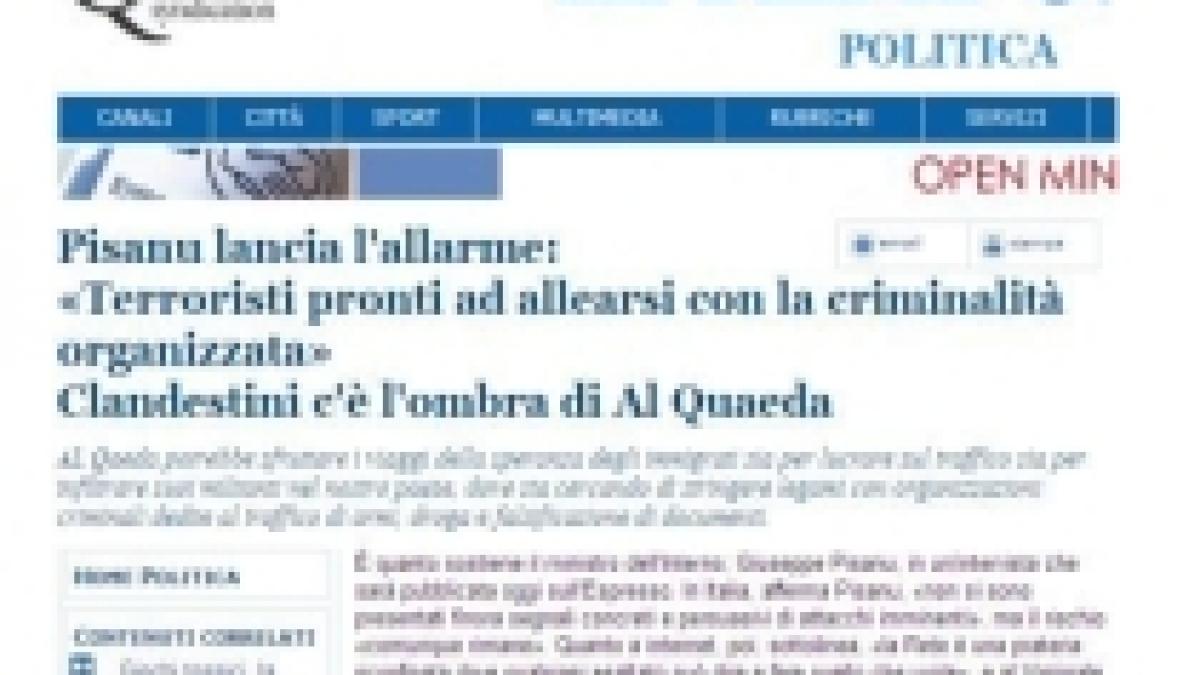 romanii din inchisorile italiene ar putea fi trimisi acasa de teama sa nu fie recrutati de al qaida