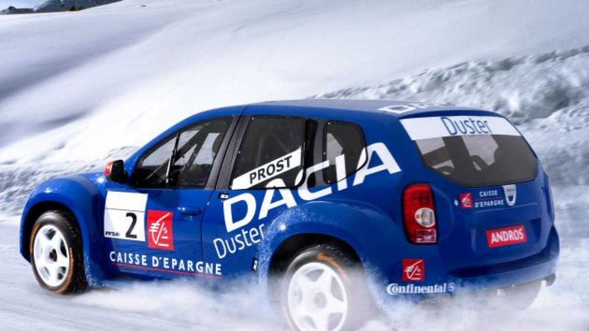 alain prost va concura pe un vehicul dacia duster in cadrul trofeului andros 2009 2010 foto