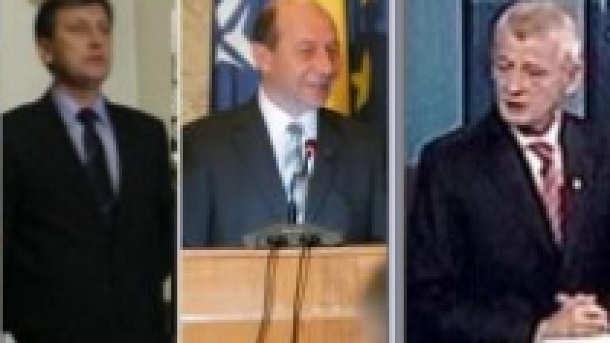 antonescu basescu oprescu si kelemen nu vin la tvr daca sunt invitati vadim si becali