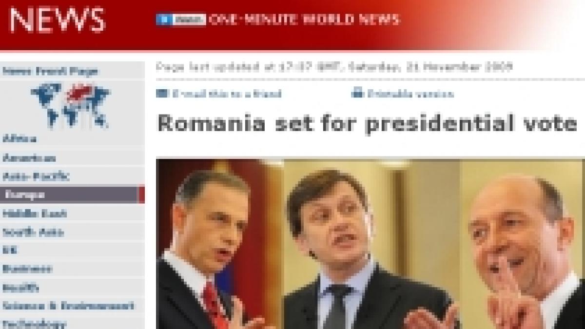 alegerile prezidentiale din romania in presa internationala