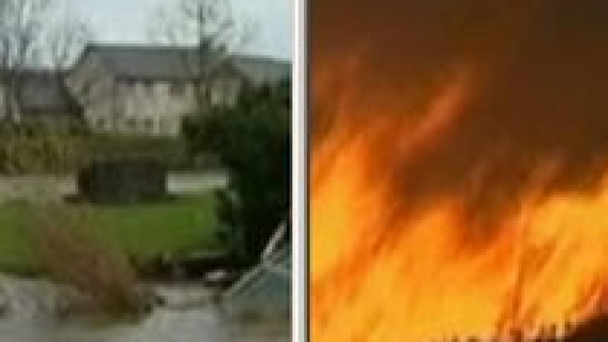 anglia si australia devastate de inundatii respectiv incendii video