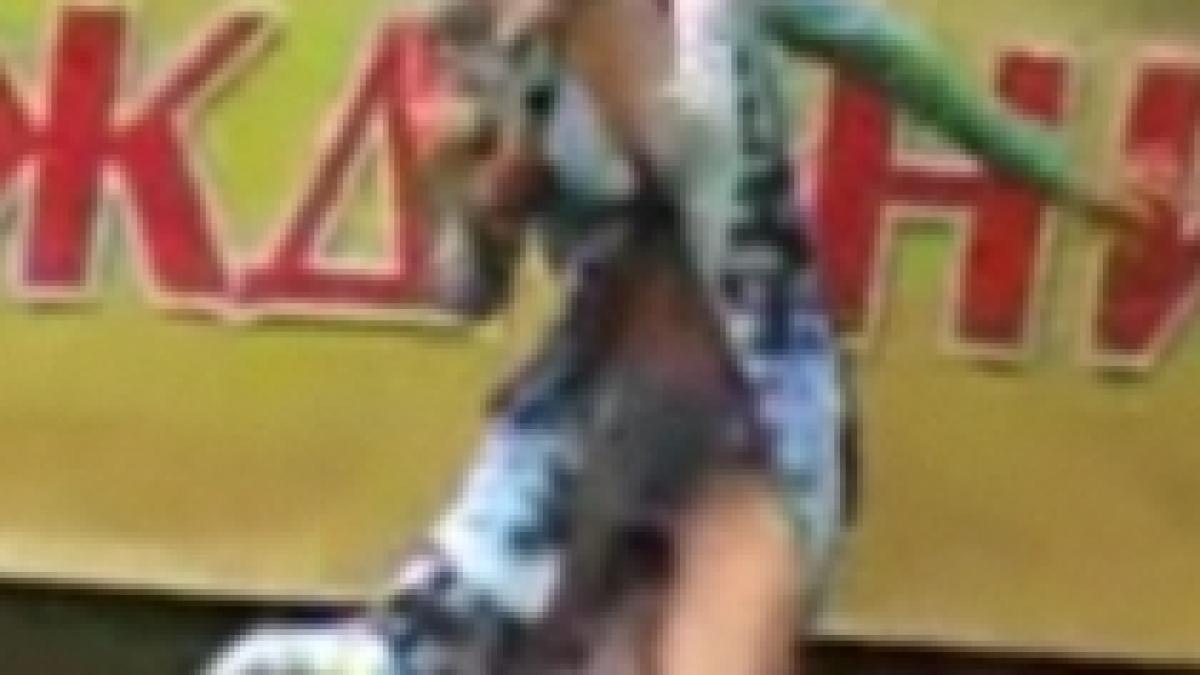 solista la pamant a picat de pe scena in timp ce canta video