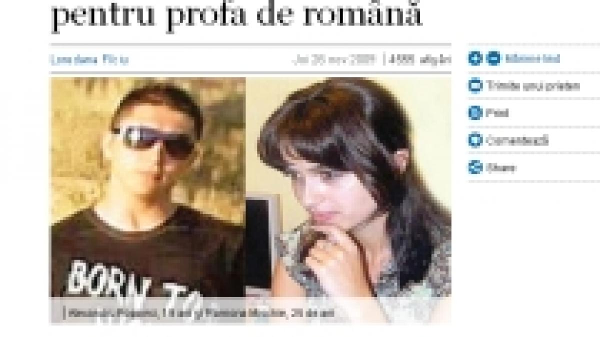 un tanar de 19 ani si a pus capat zilelor din dragoste pentru profesoara de romana