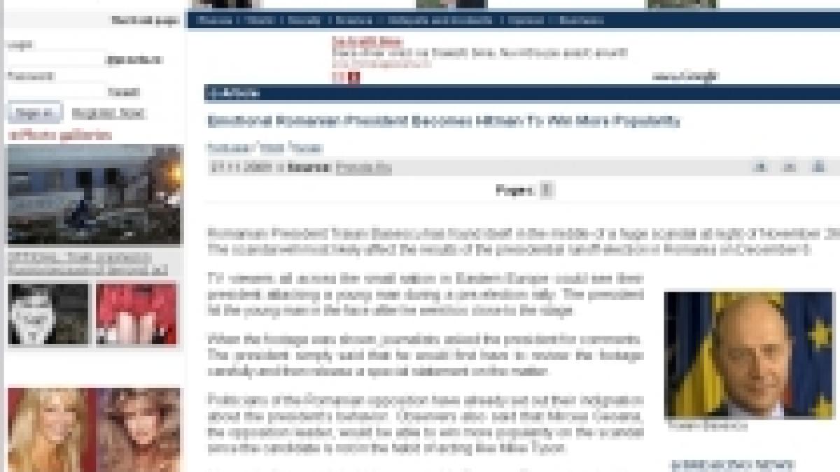 presa rusa scandalul in care este implicat traian basescu ar putea afecta rezultatul alegerilor