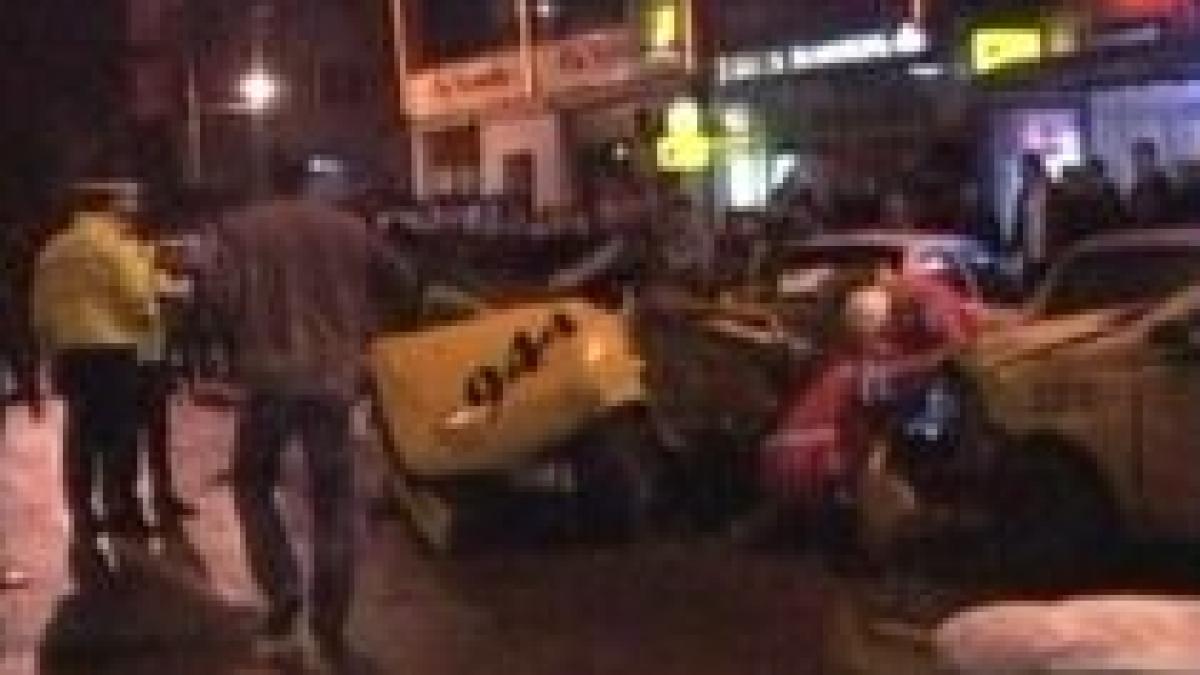 grav accident la constanta doua persoane au murit dupa ce o masina de lux a lovit un taxi video