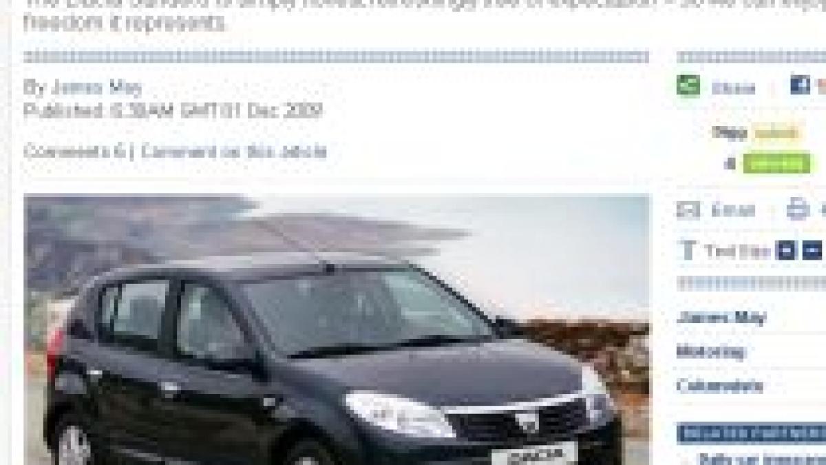 james may top gear dacia sandero are o prospetime anti fashion ceea ce o face chiar atragatoare