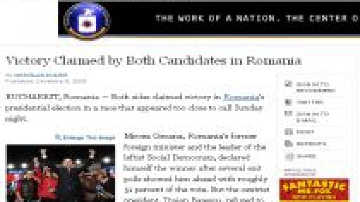 presa internationala despre alegeri rezultatul pe muchie de cutit poate prelungi criza politica