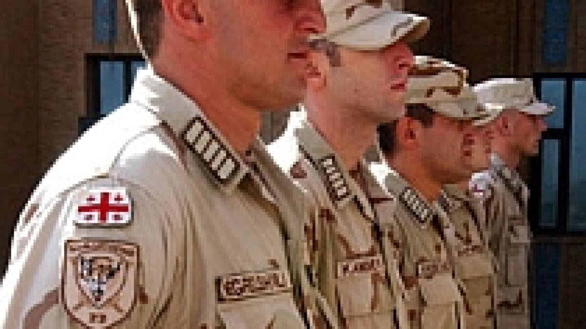 georgia trimite 1000 de soldati in afganistan cu gandul la rusia