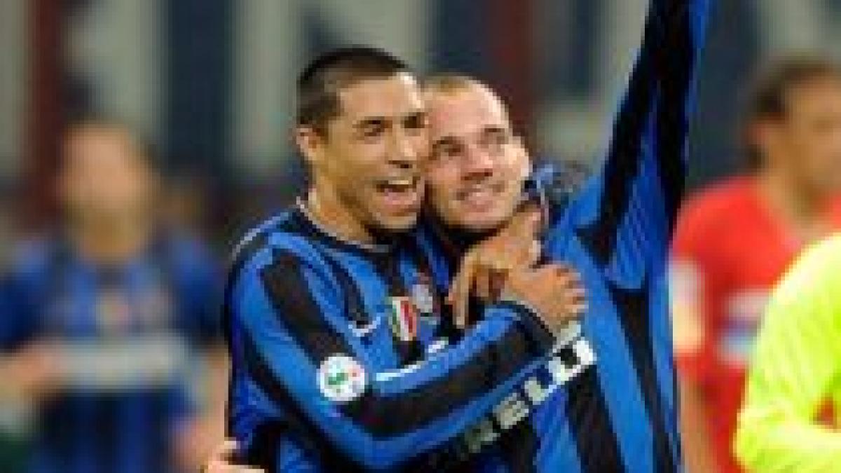inter in sferturile cupei italiei dupa 1 0 cu livorno sneijder loveste din lovitura libera video
