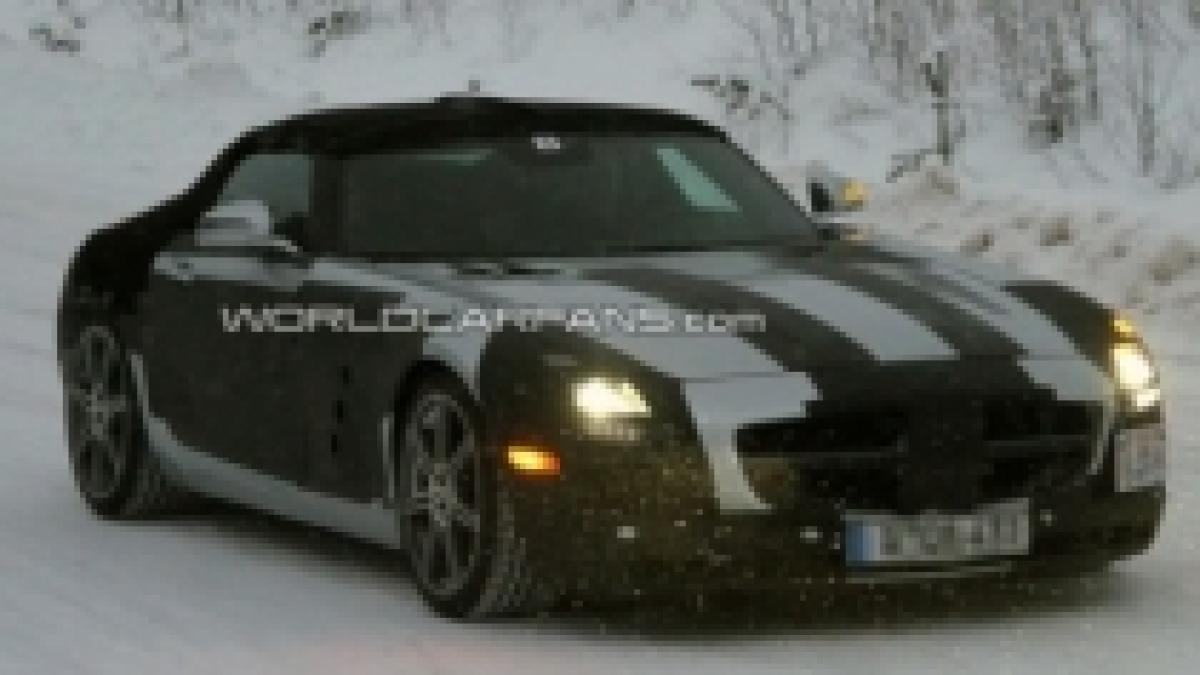 mercedes benz sls amg roadster in imagini spion pe net foto