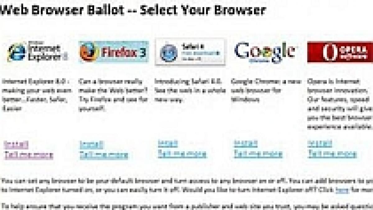 microsoft si ue incheie 10 ani de razboi economic pentru internet explorer utilizatorii isi vor